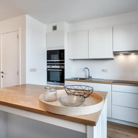 Апартаменты Espresso Duplex App Aan Zee Met Terras & Parking Де-Хаан