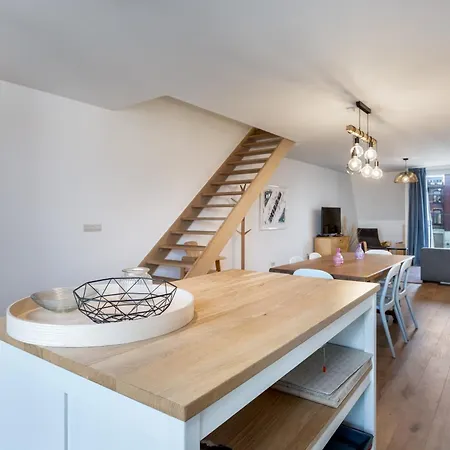 Espresso Duplex App Aan Zee Met Terras & Parking Де-Хаан