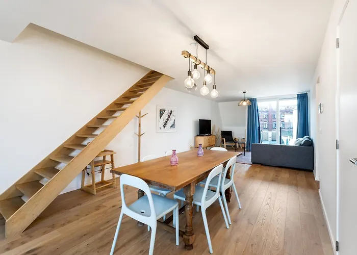 Espresso Duplex App Aan Zee Met Terras & Parking * De Haan