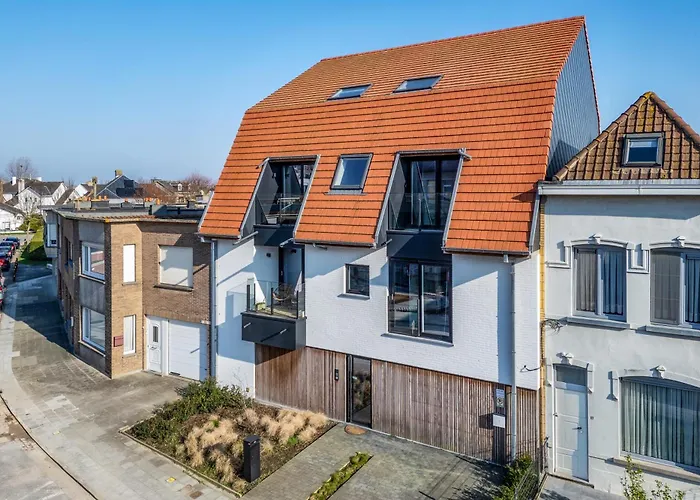 Espresso Duplex App Aan Zee Met Terras & Parking Lägenhet De Haan