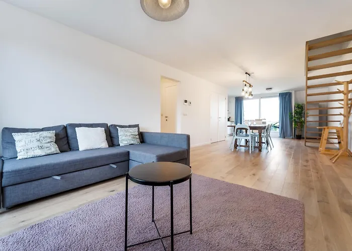 Espresso Duplex App Aan Zee Met Terras & Parking * De Haan