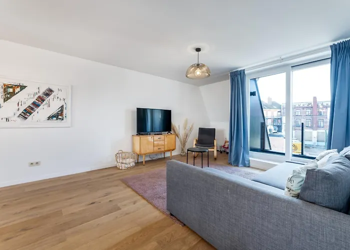 Espresso Duplex App Aan Zee Met Terras & Parking